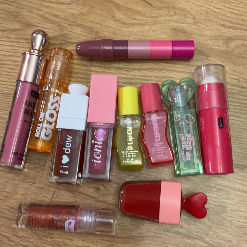 Lip Oil Collection - Pink, Red, Yellow